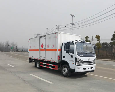 大力牌DLQ5120XRQEQ6型易燃气体厢式运输车
