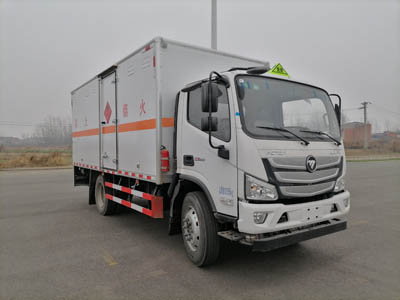 大力牌DLQ5120XRQBJ6型易燃气体厢式运输车