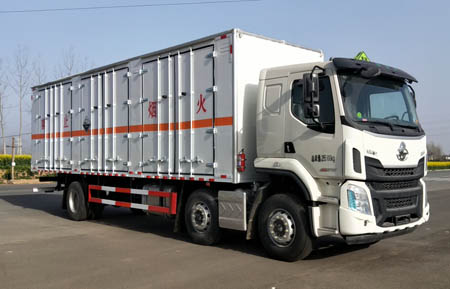 大力牌DLQ5260XFWLZ6型腐蚀性物品厢式运输车